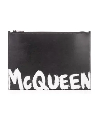 ALEXANDER MCQUEEN ALEXANDER MCQUEEN GRAFFITI CLUTCH BAG