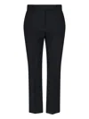 Alexander Mcqueen Wide-leg Pant In Wool Blend In Black