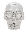 Alexander Mcqueen Palladium-plated Skull Stud Earrings In Neutral