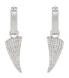 Alexander Mcqueen Palladium-plated Tiger Claw Earrings In Black