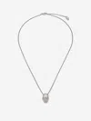 Alexander Mcqueen Skull Necklace In Gray