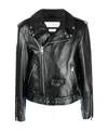 Alexander Mcqueen Men's Combo Biker Jacket In Black