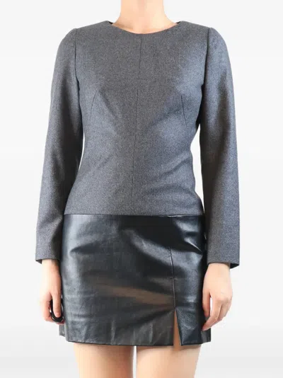 Pre-owned Alexander Mcqueen Panelled Mini Dress In Black