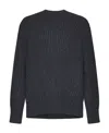 Alexander Mcqueen Jacquard-trimmed Wool Sweater In Black