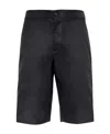 Alexander Mcqueen Panelled Straight-leg Shorts In Black