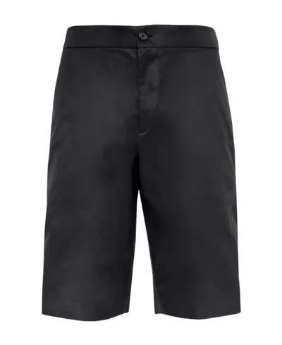 Alexander Mcqueen Panelled Straight-leg Shorts In Black