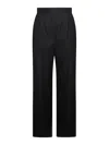 ALEXANDER MCQUEEN NAVY BLUE WOOL PANTS