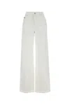 Alexander Mcqueen Alexander Mc Queen Woman Optical White Trousers Code: 780823 In Opticalwhite
