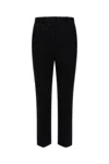 Alexander Mcqueen Crepe Pants With Straight Legs In 1000
