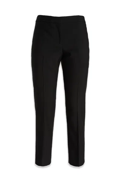 Alexander Mcqueen Crepe Pants With Straight Legs In 1000