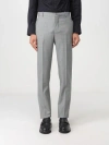 Alexander Mcqueen Trousers With Back Pockets And Belt Loops In Shark