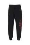 Alexander Mcqueen Black Cotton Joggers In Black
