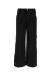 Alexander Mcqueen Black Cotton Cargo Pant In Black