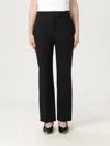 Alexander Mcqueen High-waisted Black Wool Palazzo Pants In Black