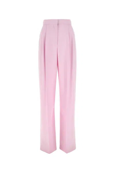 Alexander Mcqueen Pink Pressed-crease Pants