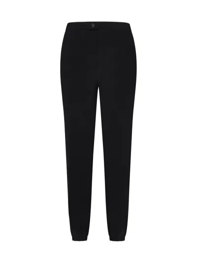 Alexander Mcqueen Loose Fit Track Pants In Black