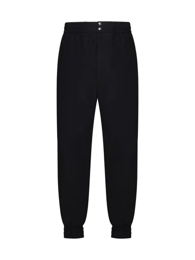Alexander Mcqueen Cotton Sweatpants Men In Black
