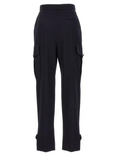 Alexander Mcqueen Tailored Cargo Trousers In Blue