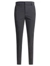 Alexander Mcqueen Trousers Back Pockets Belt Loops Front Pleats In Gray