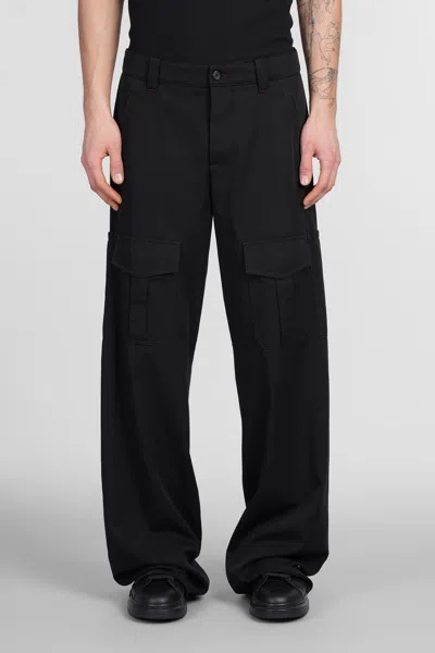 ALEXANDER MCQUEEN PANTS IN BLACK WOOL
