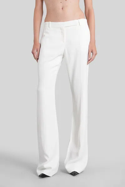 Alexander Mcqueen Pants In White Viscose