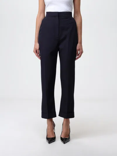 Alexander Mcqueen Pants In Wool Blend In Blue