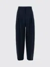 Alexander Mcqueen Wide-leg Wool Trousers With Pleats And Side Pockets In Multi