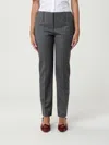 Alexander Mcqueen Pants Mcqueen Woman Color Grey In Gray