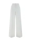 Alexander Mcqueen Alexander Mc Queen Woman Optical White Trousers Code: 780823 In Optical White