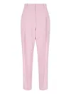 Alexander Mcqueen Alexander Mc Queen Pink Regular Trousers With Pleats In Pink