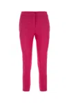 Alexander Mcqueen Fuchsia Crepe Pant In Pink