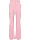 Alexander Mcqueen Double Pleat Wide Leg Trousers In Pink