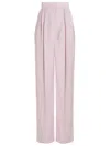 Alexander Mcqueen Pants With Front Pleats In Pink