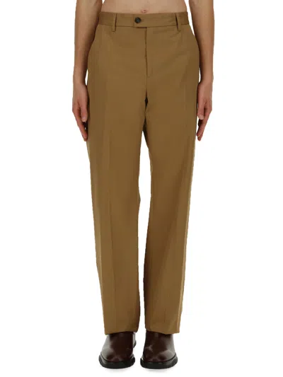 Alexander Mcqueen Pants With Logo In Beige