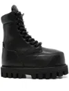 Alexander Mcqueen Combat Boots In Black