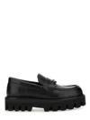Alexander Mcqueen "parachute" Loafer With Buckle T In Black
