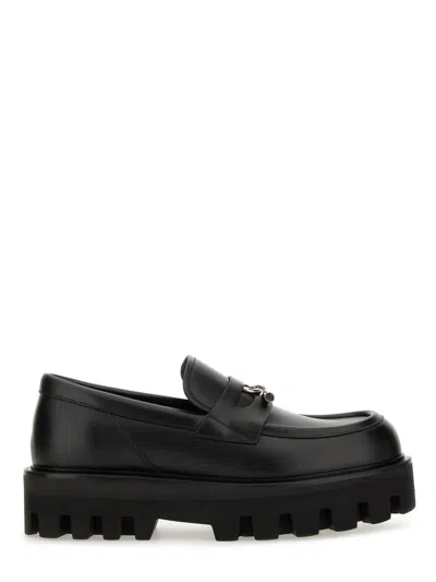Alexander Mcqueen Mocassino Parachute Con Fibbia T In Black