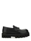 Alexander Mcqueen "parachute" Loafer With Buckle T In Black