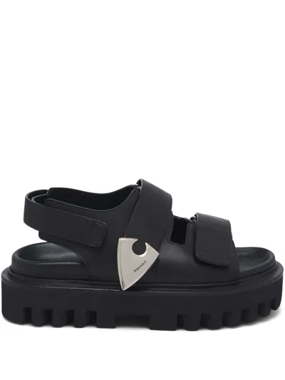Alexander Mcqueen Parachute Sandals In Black
