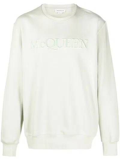 Alexander Mcqueen Pastel Green Cotton Sweatshirt