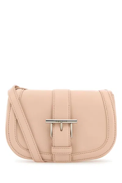 Alexander Mcqueen Pastel Pink Leather Mini Satchel Crossbody Bag
