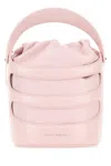 Alexander Mcqueen Women Pastel Pink Leather The Rise Bucket Bag