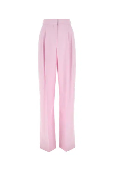 Alexander Mcqueen Pastel Pink Wool Pant In 5093