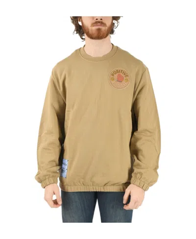 Alexander Mcqueen Patch-detail Crew Neck Sweatshirt In Nude