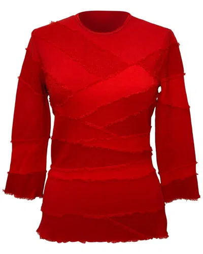 Pre-owned Alexander Mcqueen Patchwork Accent Blouse