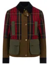 Alexander Mcqueen Mcqueen Deconstructed Tartan Ripstop Jacket In Green