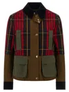 Alexander Mcqueen Mcqueen Deconstructed Tartan Ripstop Jacket In Green