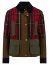 Alexander Mcqueen Mcqueen Deconstructed Tartan Ripstop Jacket In Green