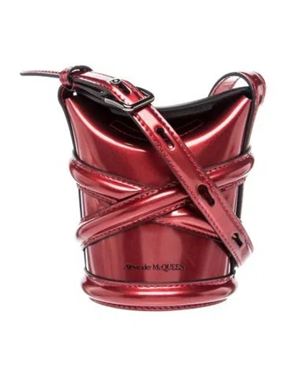 Pre-owned Alexander Mcqueen Patent Leather Bucket Bag