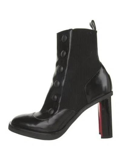 Pre-owned Alexander Mcqueen Patent Leather Chelsea Boots In Black